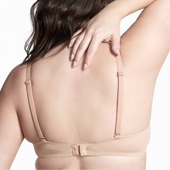 PINK Victoria’s Secret Wear Everywhere Lightly Lined T-Shirt Bra Nude Size 34DD - Picture 2 of 10